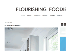 Tablet Screenshot of flourishingfoodie.com